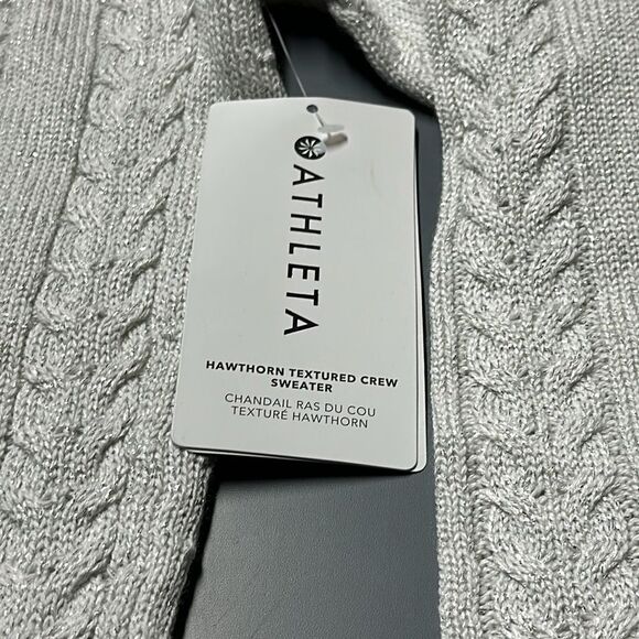 NWT Athleta Hawthorn Textured Crew Sweater - Size XXS - Picture 4 of 12